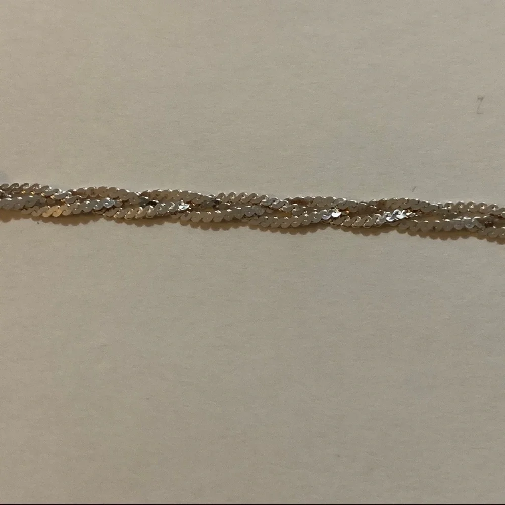 Milor ITALY 925 silver bracelet braided chain rope